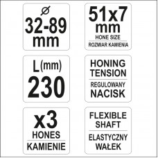YT-05811 YATO Extractor cilindrii 32 mm - 89 mm, 3..